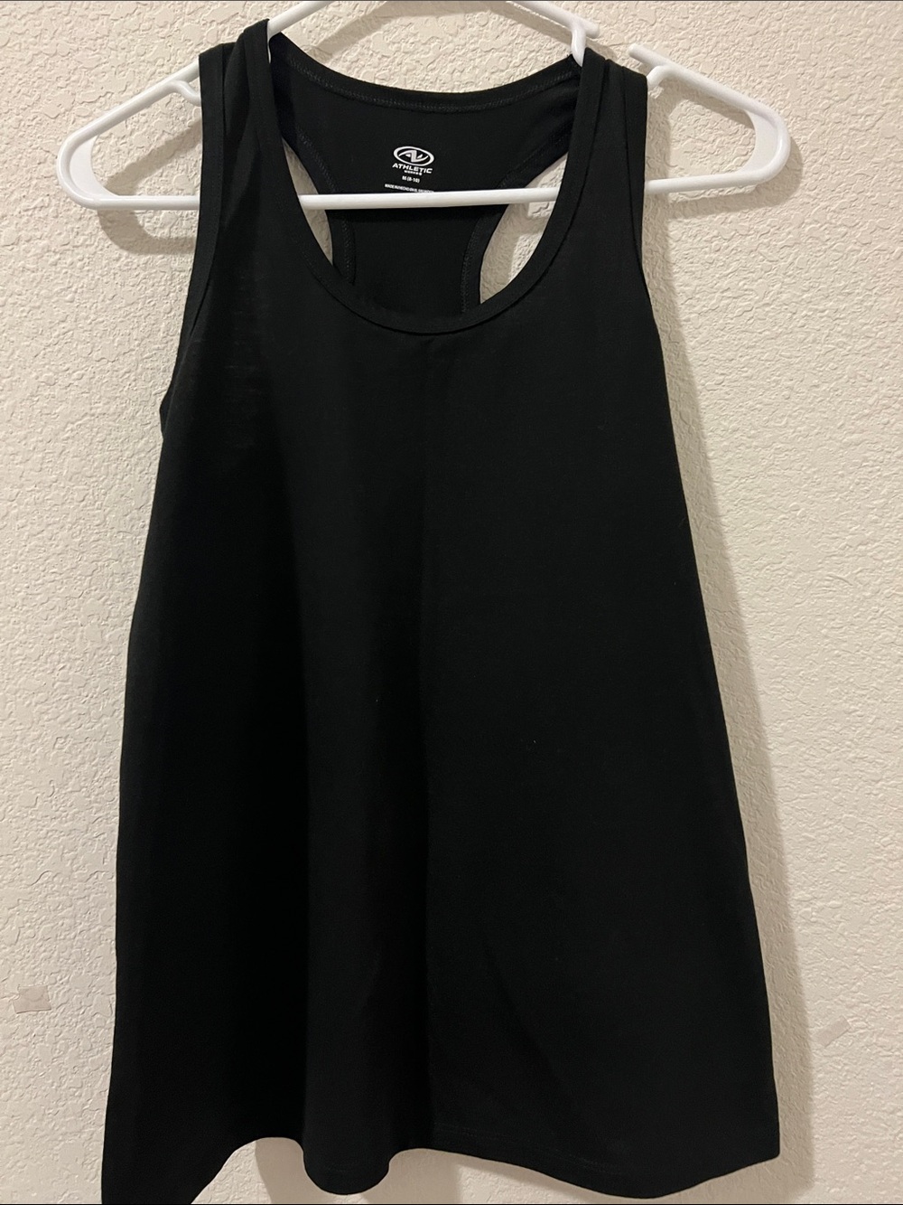 Athletic Works Black Racerback Workout Tank